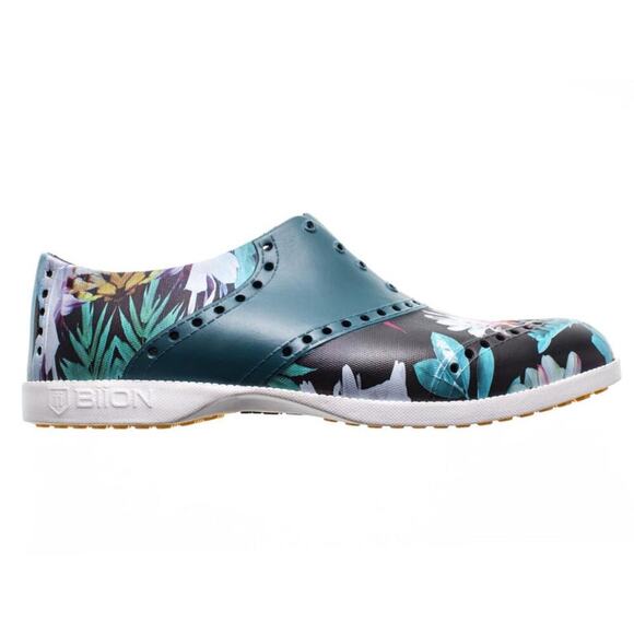 Biion Shoes - Biion Women's Spikeless Golf Shoes Jungle Night Print Black Blue Size 7
